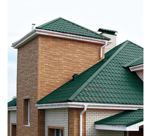 Планка угла внутреннего 115х115х2000 Norman ПЭ-6005-0.5