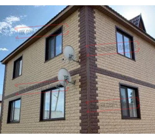 Термопанель White Hills Лондон Брик Т304-10 Design, толщина панели 60 мм