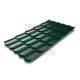Металлочерепица Квинта плюс 3D RAL6005 Полиэстер-0,45