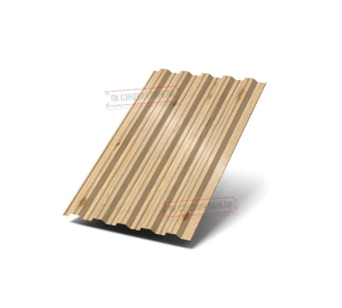 Профнастил НС35-1000 ECOSTEEL_T-Сосна-0.5